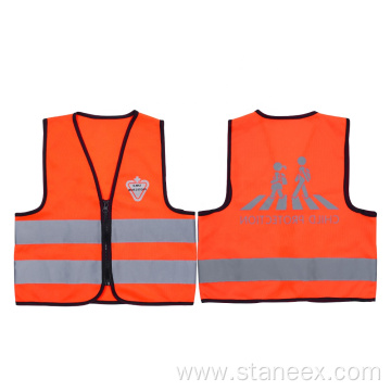 Ansi Breathable Hi-Vis Reflective Tape Kids Safety Vest